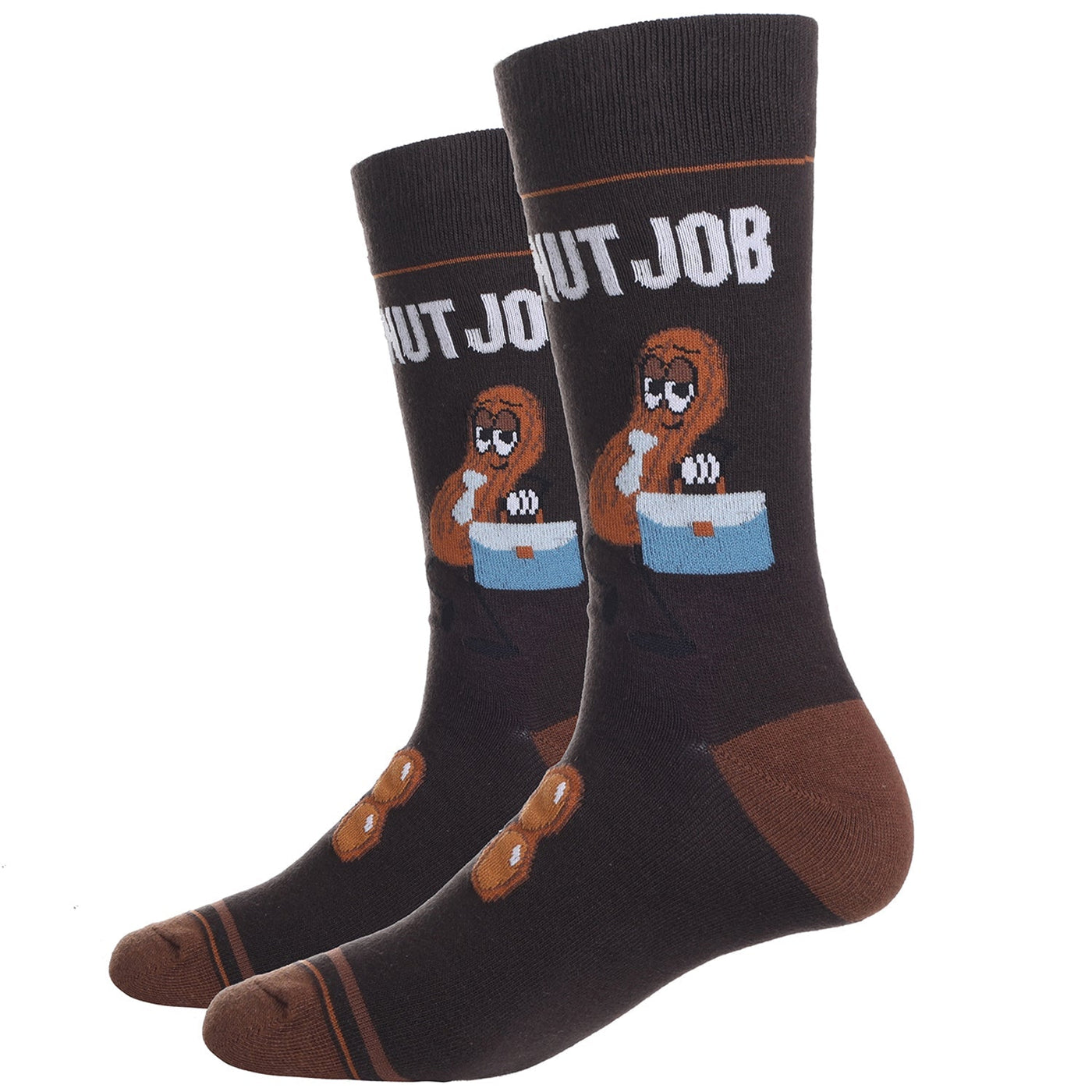 Sock Harbor - Nut Job Crew Socks | Men's - Knock Your Socks Off