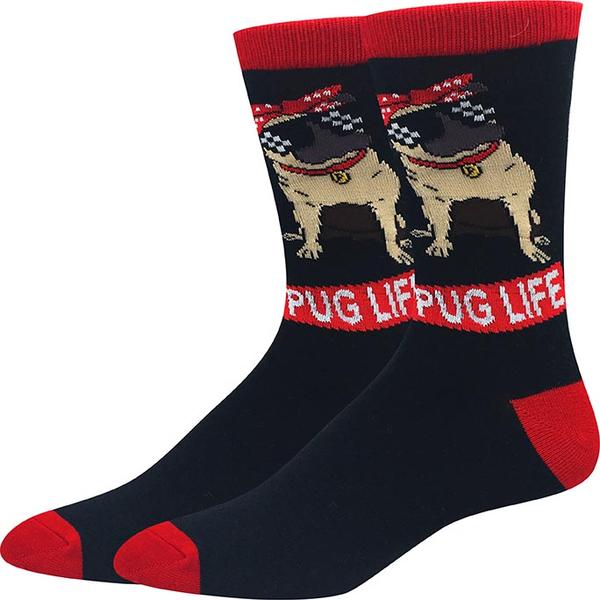 Sock Harbor - Pug Life Crew Socks | Men's - Knock Your Socks Off