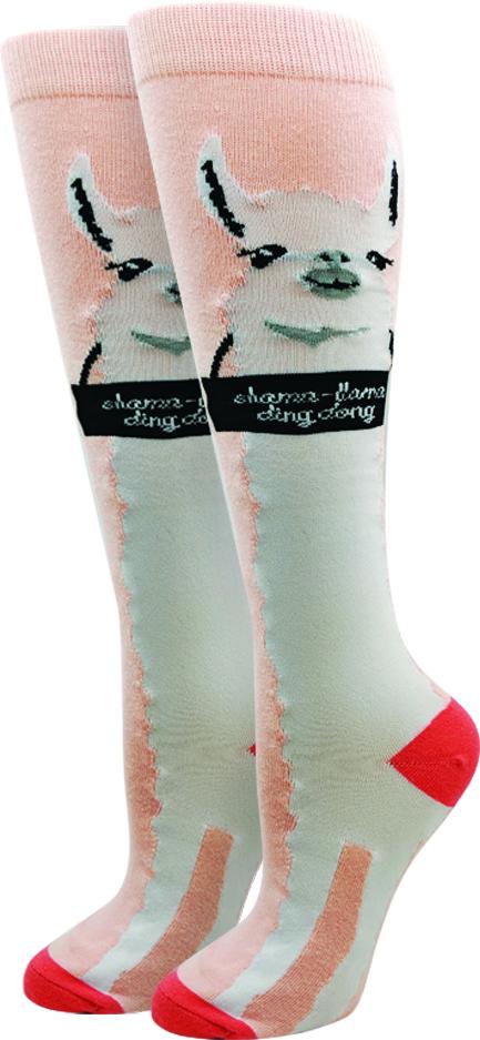 Sock Harbor - "Shama Llama" Knee High Socks | Women's - Knock Your Socks Off