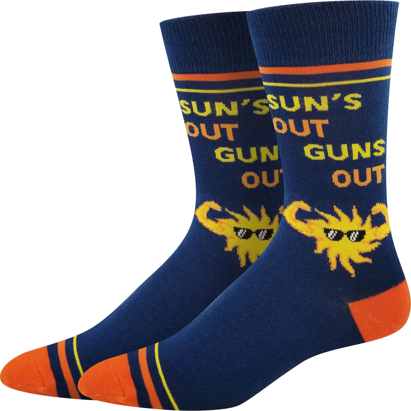 Sock Harbor - Sun's Out Guns Out Crew Socks | Men's - Knock Your Socks Off