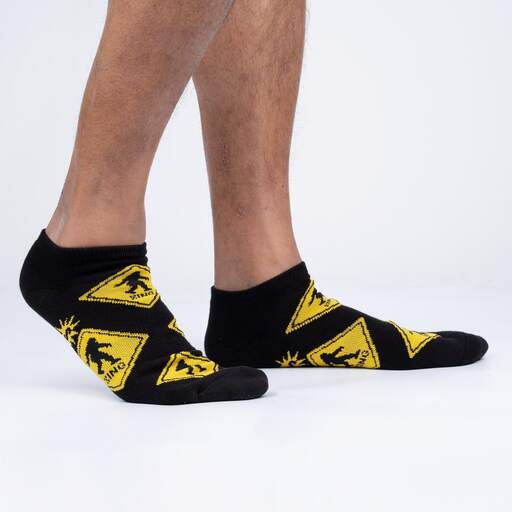 Sock It To Me - Bigfoot Crossing Ankle Socks | Men's - Knock Your Socks Off