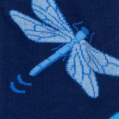 Sock It To Me - "Dragonfly by Night" Knee High Socks | Women's - Knock Your Socks Off