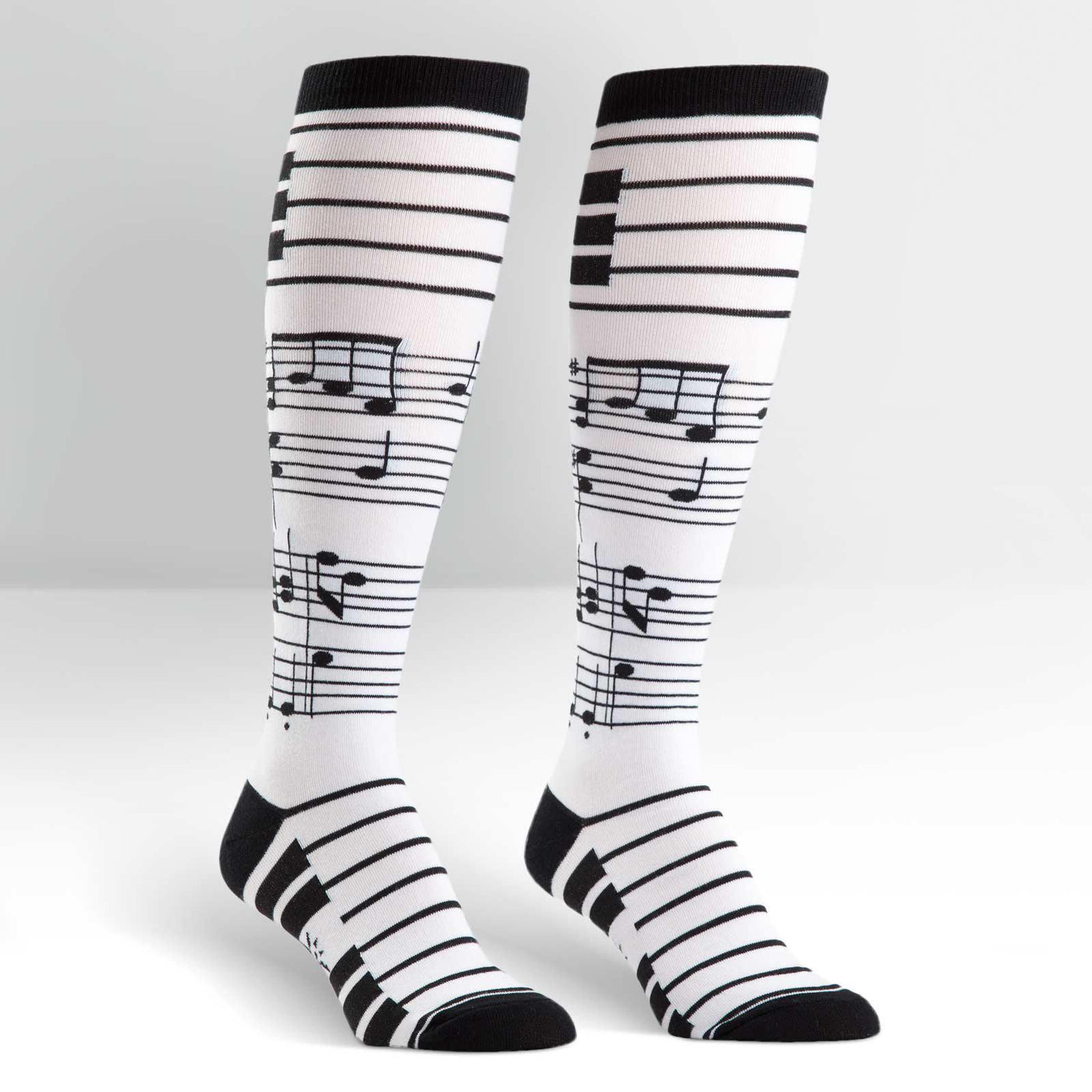 Sock It To Me - Foot Notes Knee High Socks | Women's - Knock Your Socks Off
