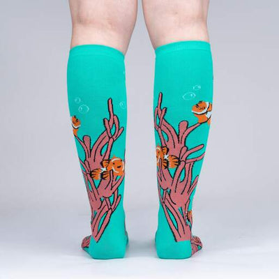 Sock It To Me - "Friends with Benefish" Clownfish Knee High Socks | Women's - Knock Your Socks Off