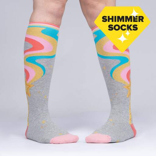 Sock It To Me - "It's Magic!" Magic Wand Knee High Socks | Women's - Knock Your Socks Off