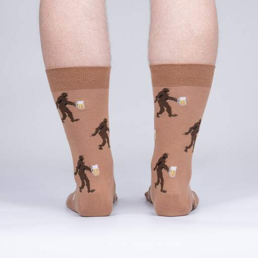 Sock It To Me - "Larger Than Life" Bigfoot Beer Crew Socks | Men&