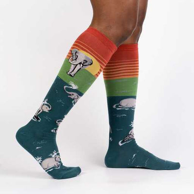 Sock It To Me - Make A Splash Knee High Socks | Women's - Knock Your Socks Off