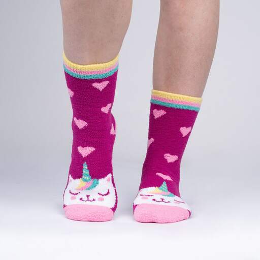 Sock It To Me - Mewnicorn Slipper Socks | Women's - Knock Your Socks Off
