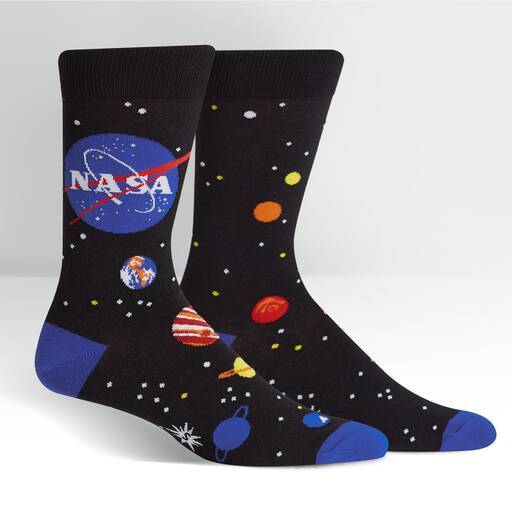 Sock It To Me - NASA Solar System Crew Socks | Men's - Knock Your Socks Off