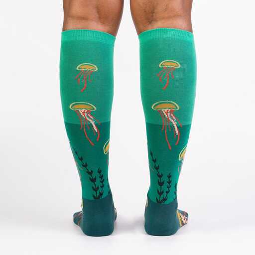 Sock It To Me - Ocean Bloom Knee High Socks | Women's - Knock Your Socks Off