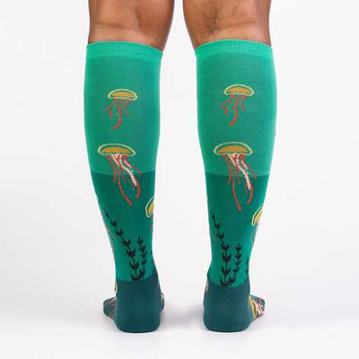 Sock It To Me - Ocean Bloom Knee High Socks | Women's - Knock Your Socks Off
