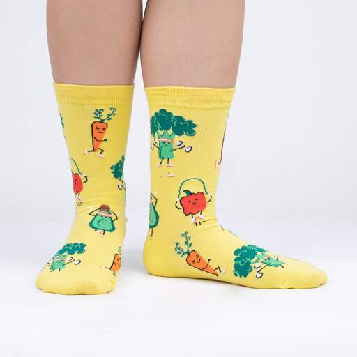 Sock It To Me - "Plant Powered" Vegetable Crew Socks | Women&