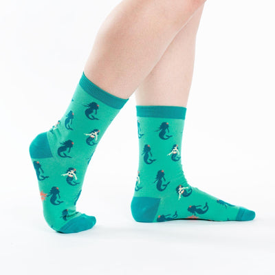 Sock It To Me - Princess of the Sea Crew Socks | Women's - Knock Your Socks Off