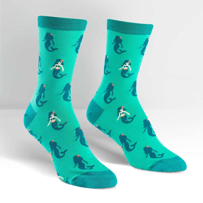 Sock It To Me - Princess of the Sea Crew Socks | Women's - Knock Your Socks Off