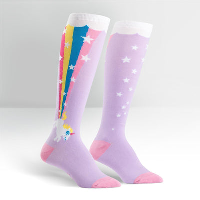 Sock It To Me - Rainbow Blast Knee High Socks | Women's - Knock Your Socks Off
