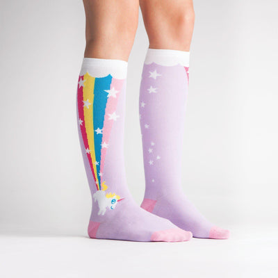 Sock It To Me - Rainbow Blast Knee High Socks | Women's - Knock Your Socks Off