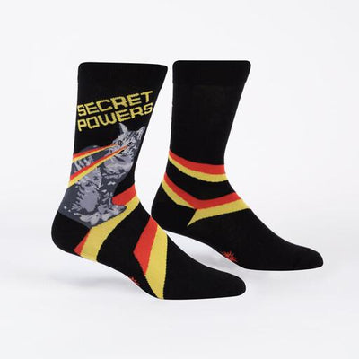 Sock It To Me - Secret Powers Crew Socks | Men's - Knock Your Socks Off