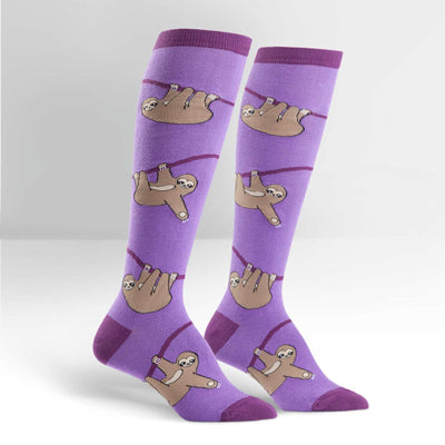 Sock It To Me - Sloth Knee High Socks | Women's - Knock Your Socks Off