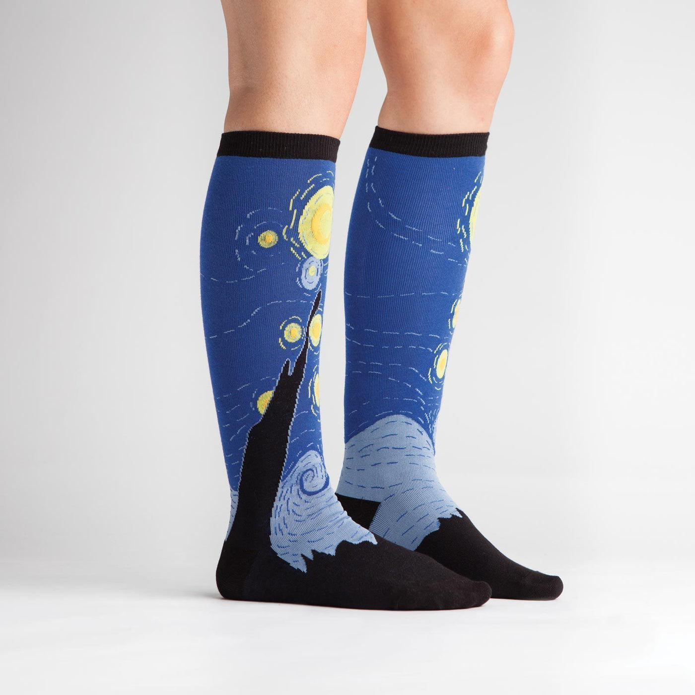 Sock It To Me - Starry Night Knee High Socks | Women's - Knock Your Socks Off