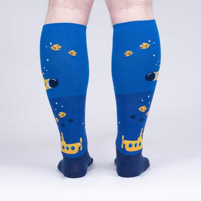 Sock It To Me - STRETCH-IT "Aquatic Adventures" Submarine Knee High Socks | Women's - Knock Your Socks Off