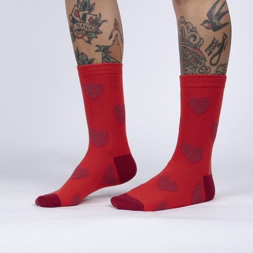 Sock It To Me - Sweet Hearts Crew Socks | Women's - Knock Your Socks Off