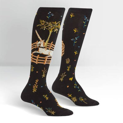 Sock It To Me - Unicorn in Captivity Knee High Socks | Women's - Knock Your Socks Off