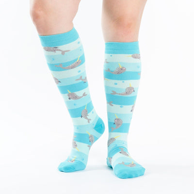 Sock It To Me - Unicorn of the Sea Knee High Socks | Women's - Knock Your Socks Off