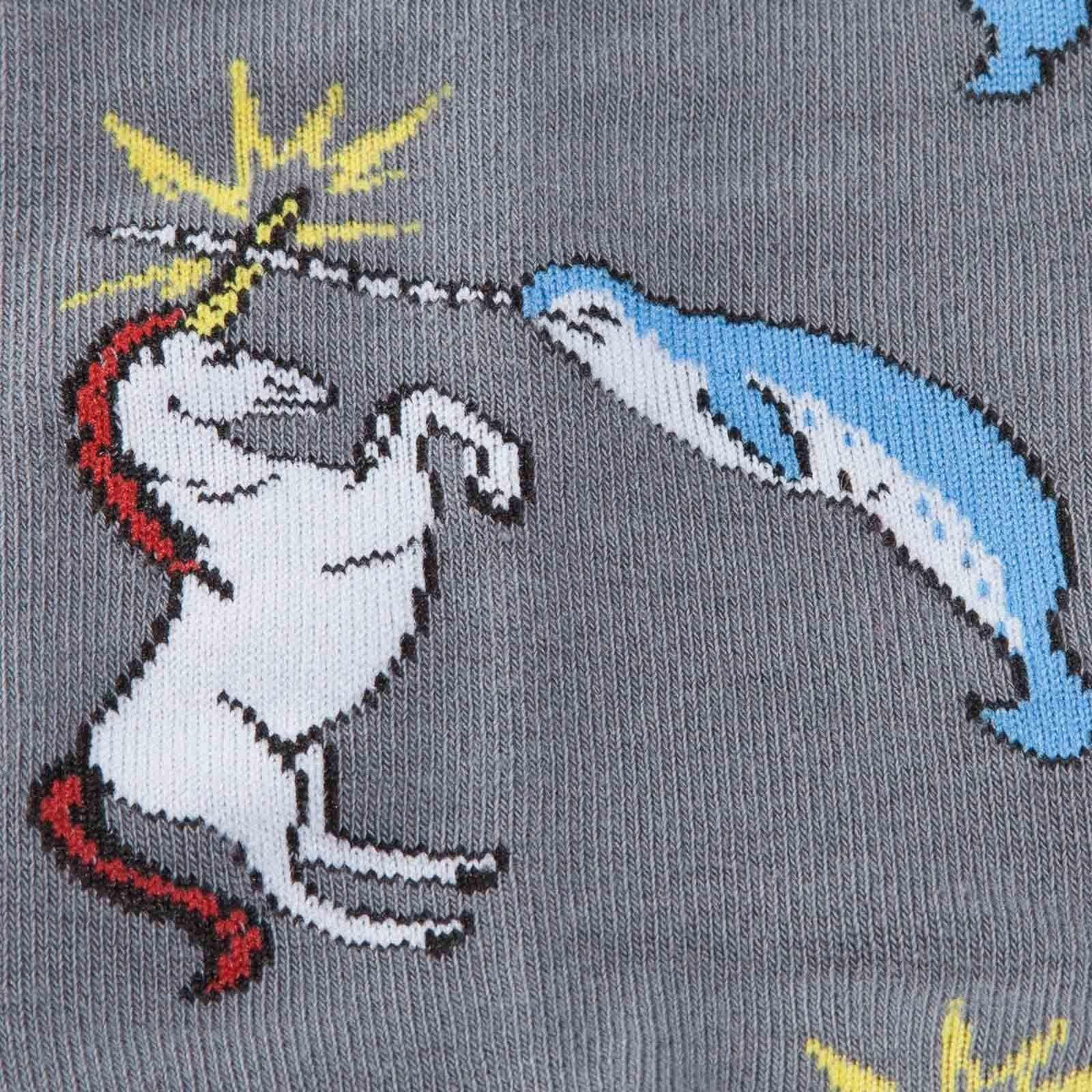 Sock It To Me - Unicorn vs. Narwhal Crew Socks | Men's - Knock Your Socks Off