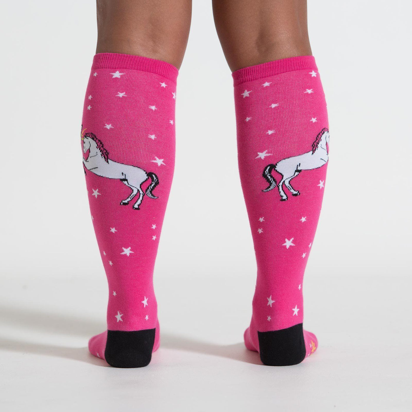 Sock It To Me - Unicorn vs. Narwhal Knee High Socks | Women's - Knock Your Socks Off