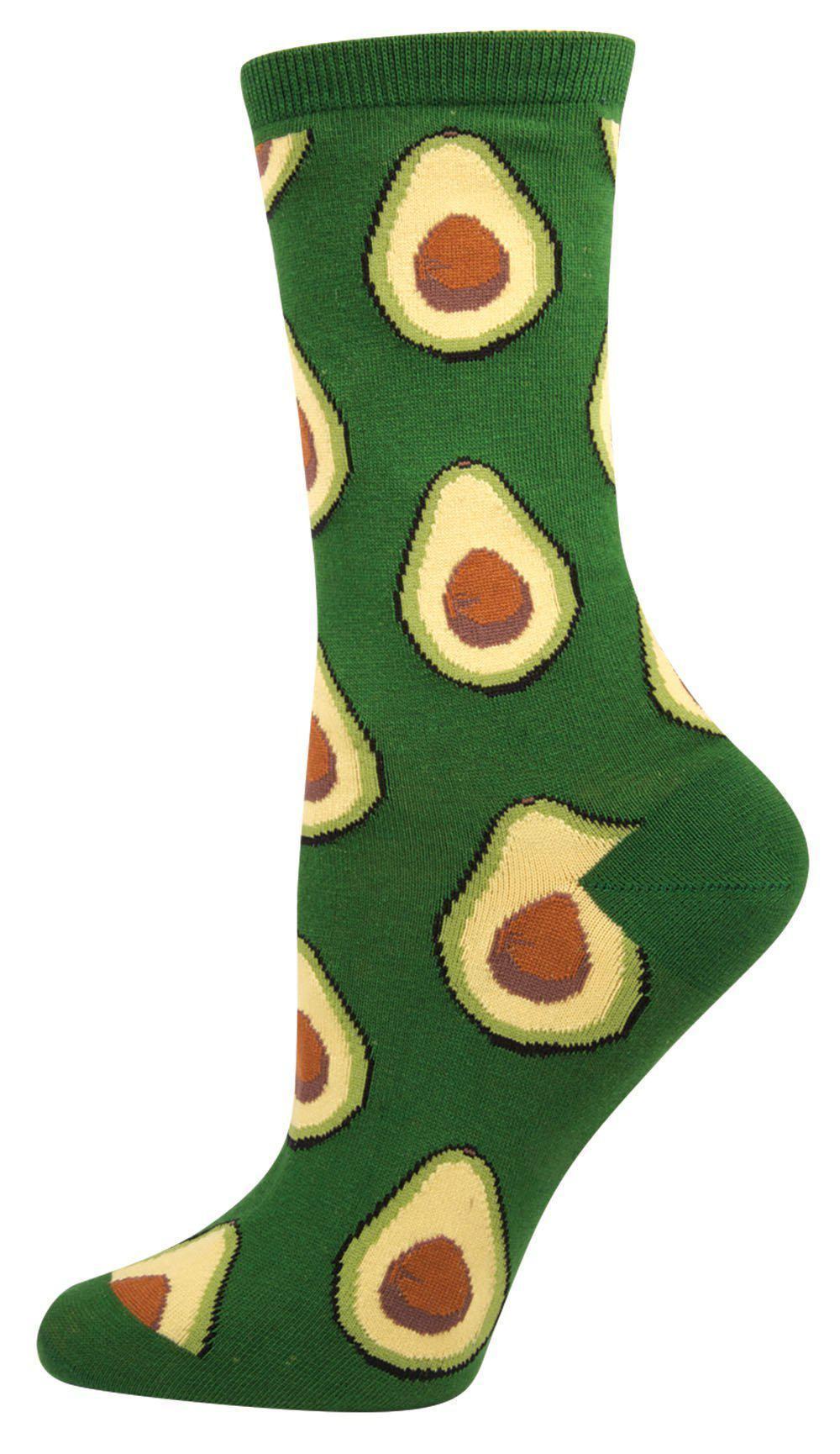 Socksmith - Avocado Crew Socks | Women's - Knock Your Socks Off