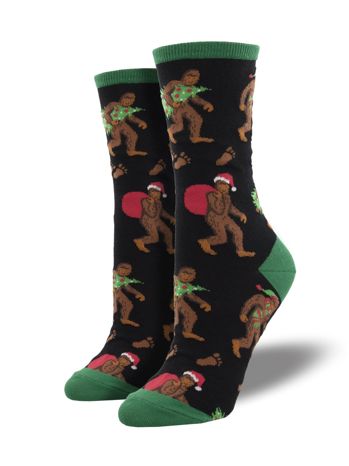 Socksmith - Big Foot Christmas Crew Socks | Women's - Knock Your Socks Off