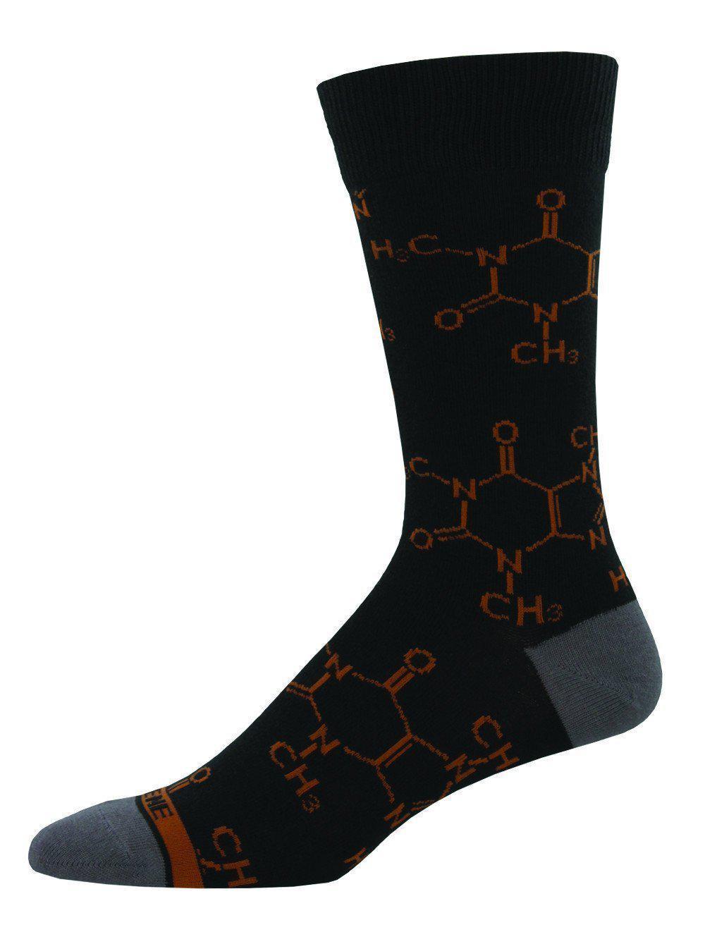 Socksmith - Caffeine The Molecule Crew Socks | Men's - Knock Your Socks Off
