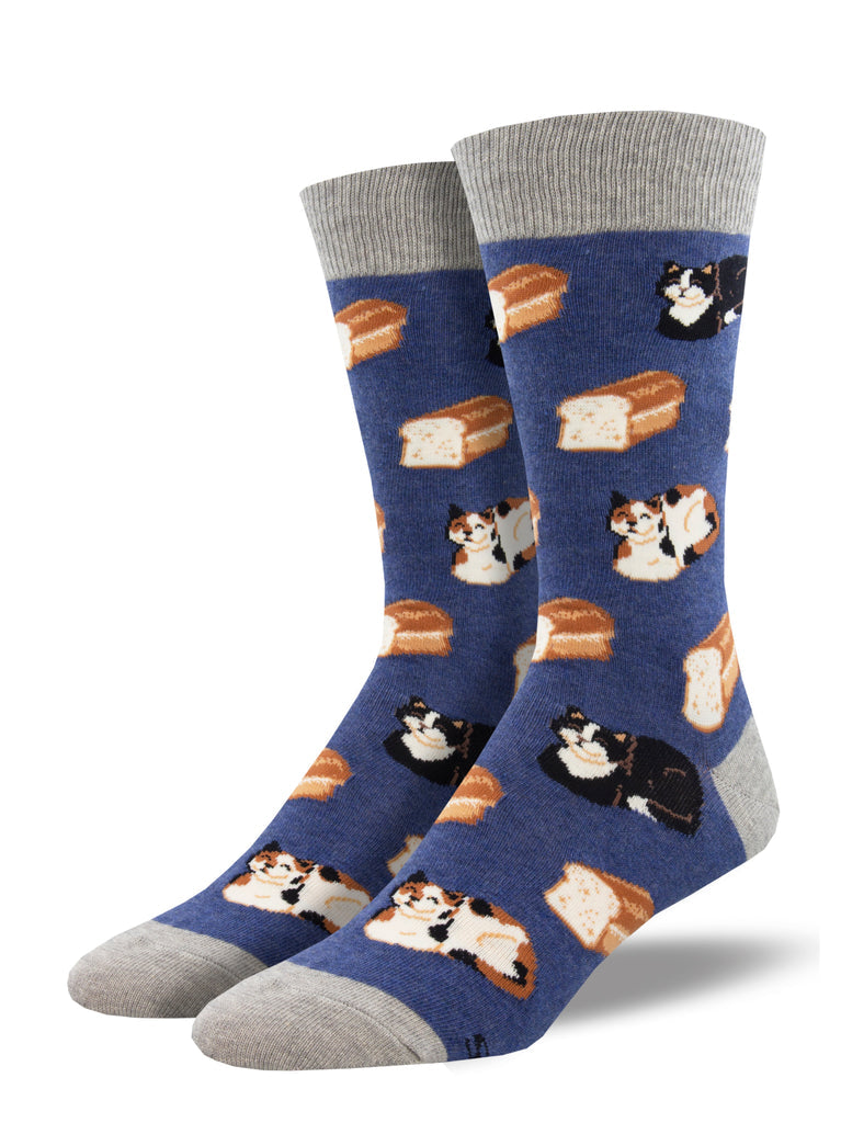 Socksmith - Cat Loaf Crew Socks | Men's - Knock Your Socks Off