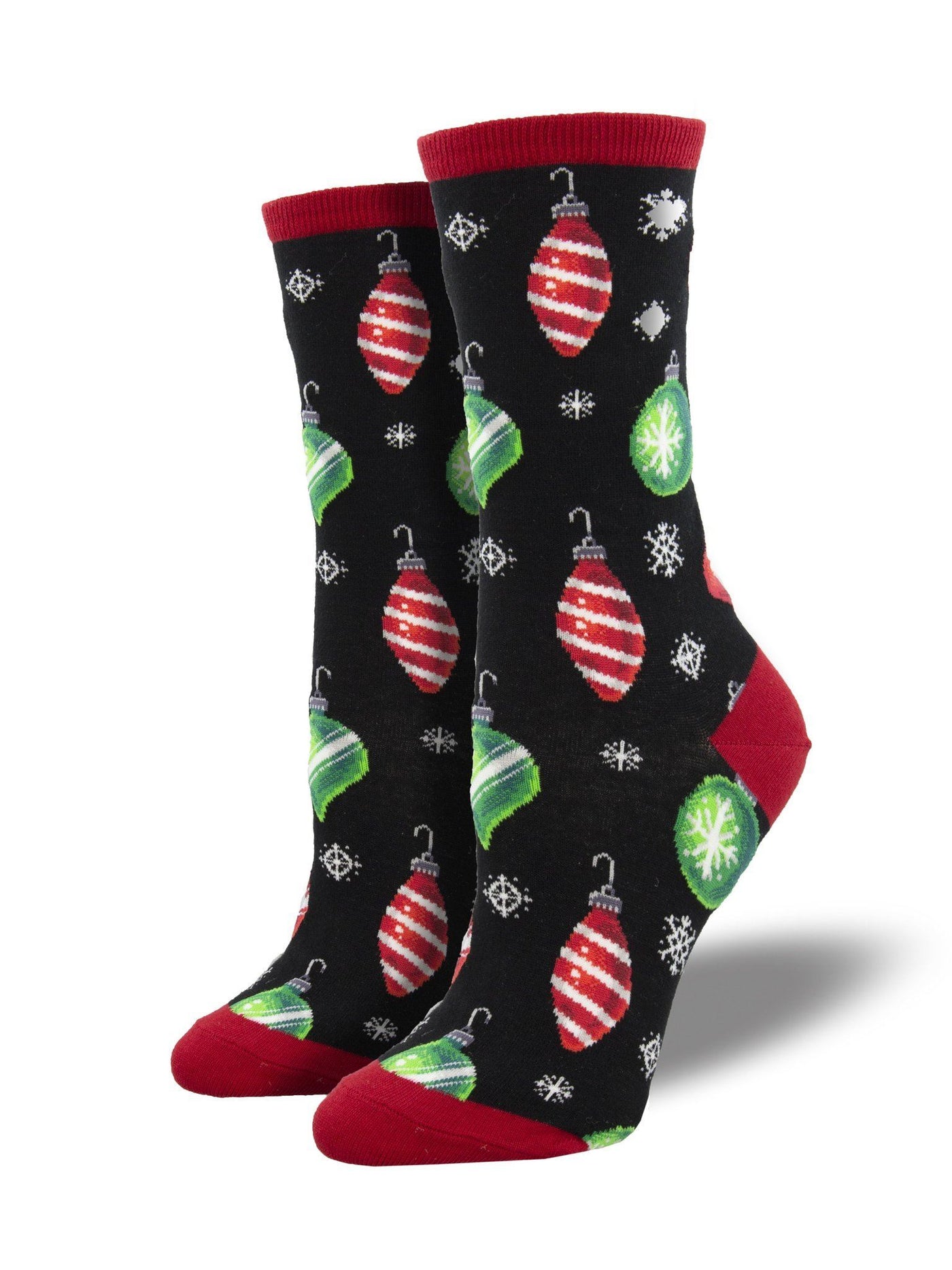 Socksmith - Christmas Ornaments Crew Socks | Women's - Knock Your Socks Off