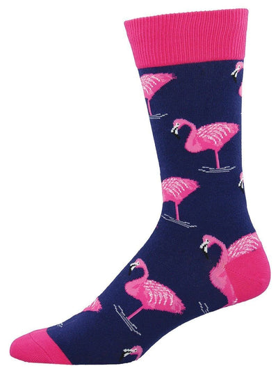 Socksmith - Flamingo Crew Socks | Men's - Knock Your Socks Off