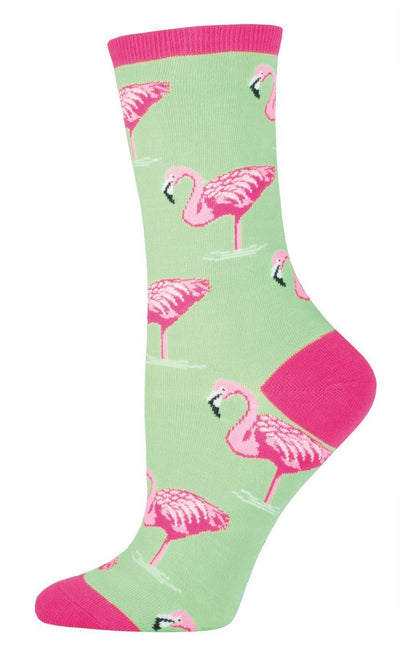 Socksmith - Flamingo Crew Socks | Women's - Knock Your Socks Off