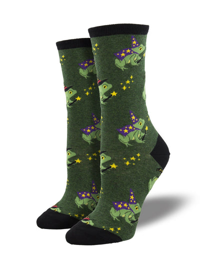 Socksmith - Freaky Frogs Crew Socks | Women's - Knock Your Socks Off