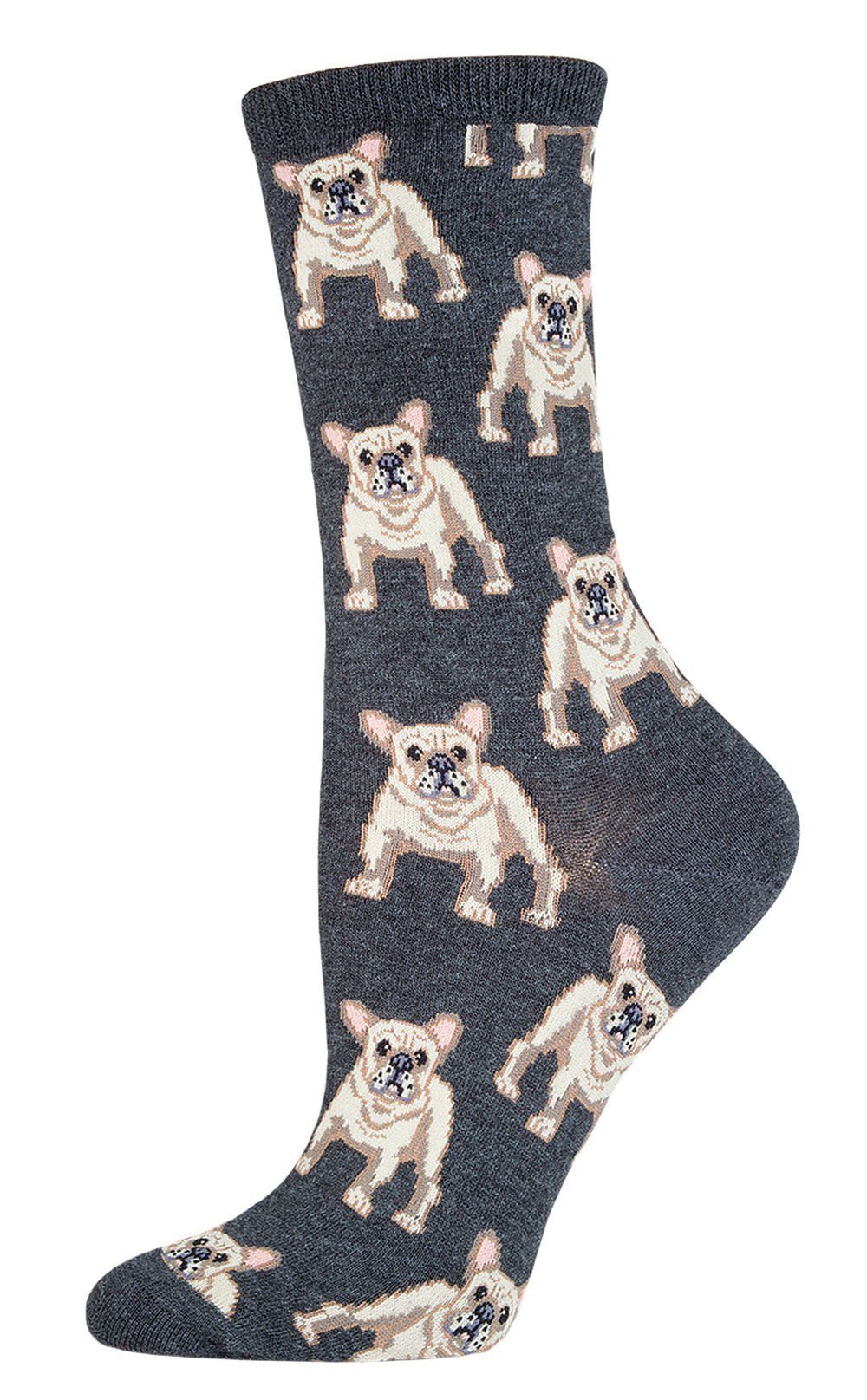 Socksmith - Frenchie Crew Socks | Women's - Knock Your Socks Off