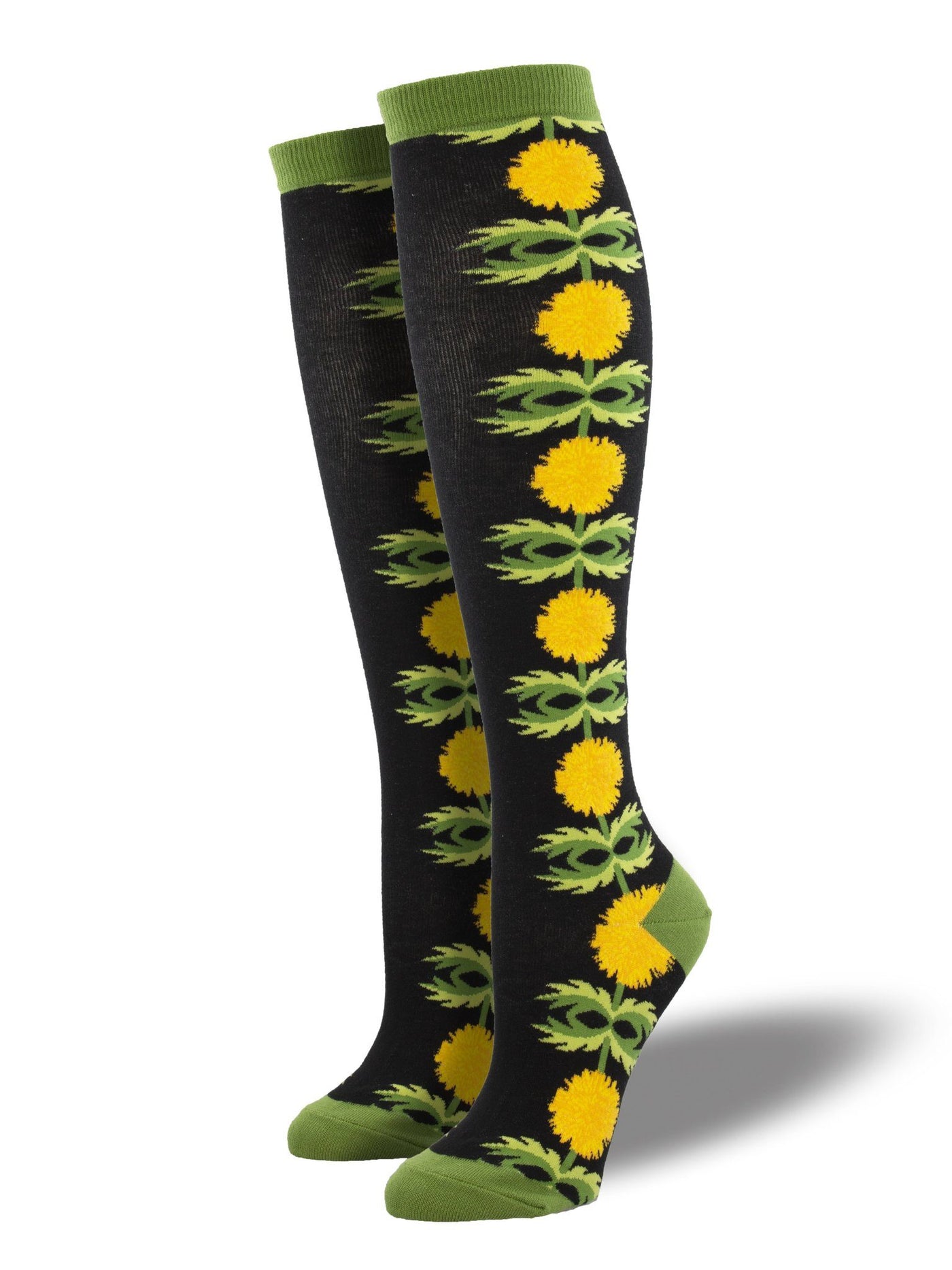 Socksmith - "Just Dandy" Dandelion Knee High Socks | Women's - Knock Your Socks Off