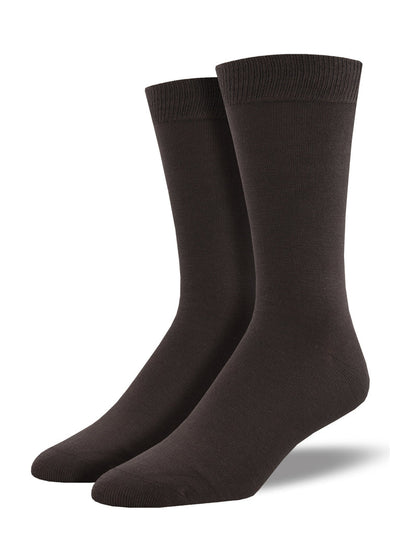 Socksmith - King Size Bamboo Solid Crew Socks | Men's - Knock Your Socks Off