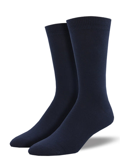 Socksmith - King Size Bamboo Solid Crew Socks | Men's - Knock Your Socks Off