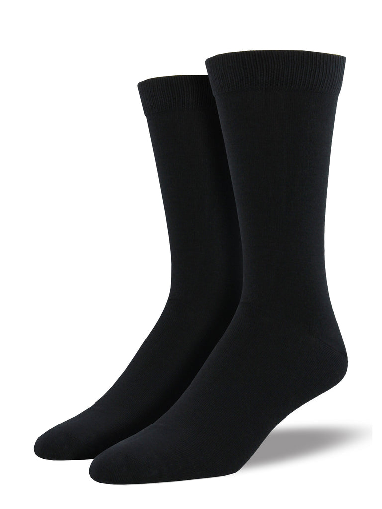 Socksmith - King Size Bamboo Solid Crew Socks | Men's - Knock Your Socks Off