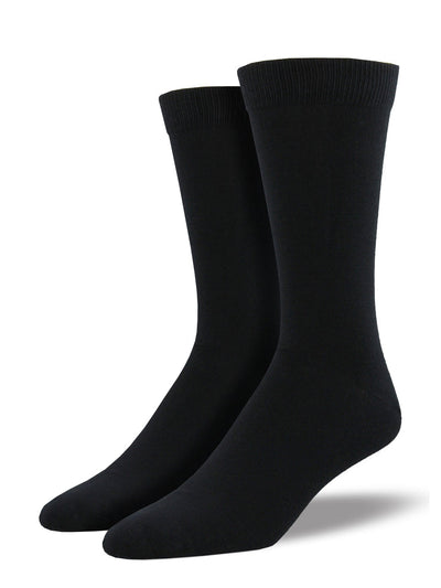 Socksmith - King Size Bamboo Solid Crew Socks | Men's - Knock Your Socks Off