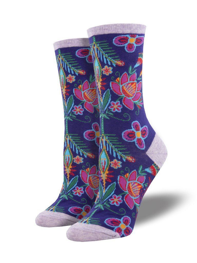 Socksmith - Laurel Burch: Alyssa Floral Crew Socks | Women's - Knock Your Socks Off