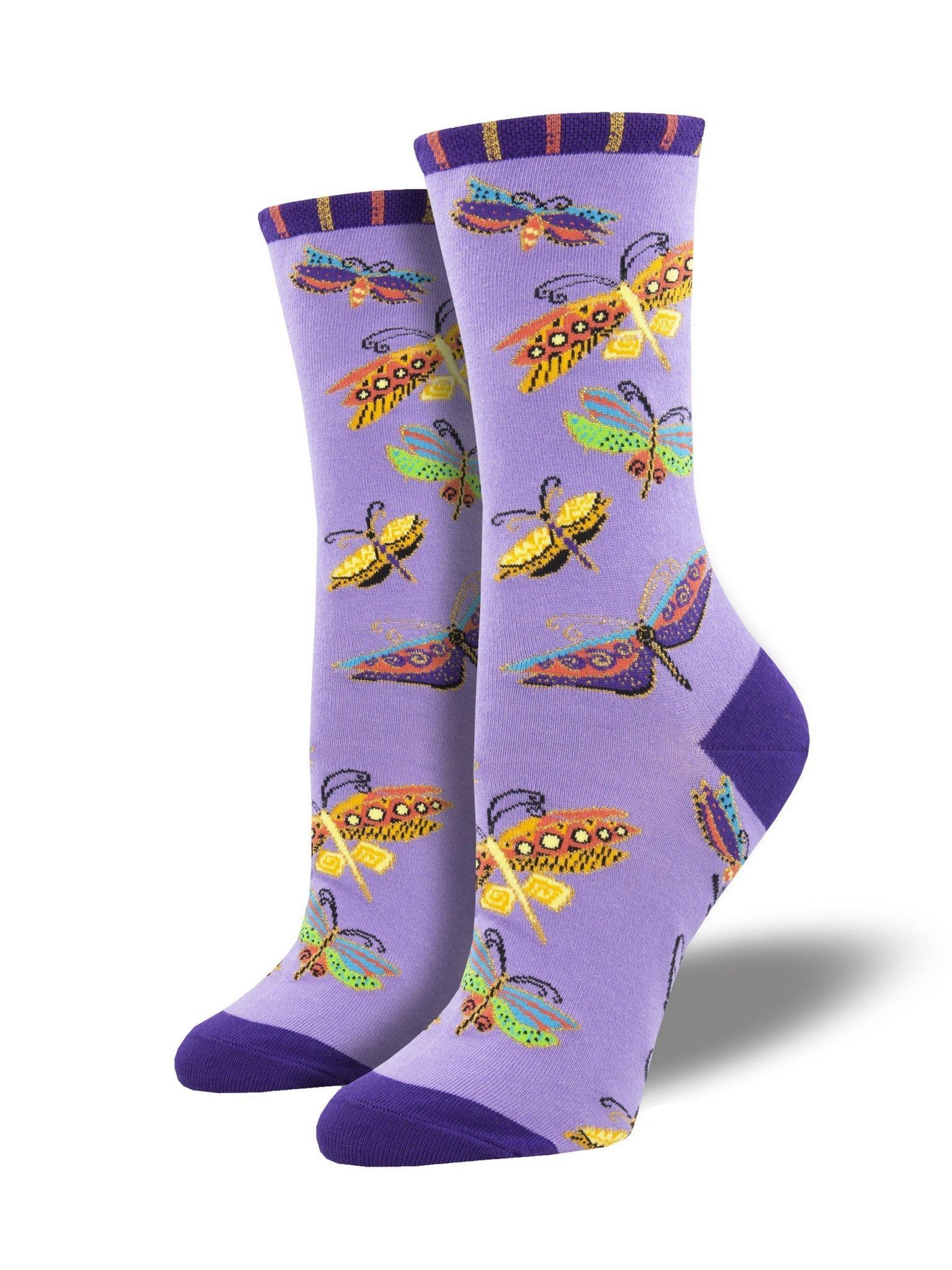 Socksmith - Laurel Burch: Flutterbyes Crew Socks | Women's - Knock Your Socks Off