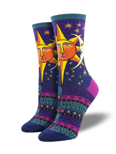 Socksmith - Laurel Burch: Sun and Moon Crew Socks | Women's - Knock Your Socks Off