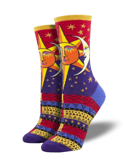 Socksmith - Laurel Burch: Sun and Moon Crew Socks | Women's - Knock Your Socks Off