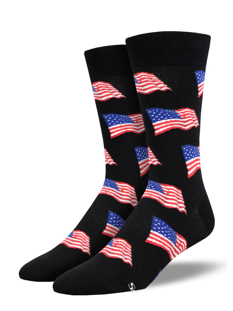 Socksmith - "Old Glory" American Flag Crew Socks | Men's - Knock Your Socks Off