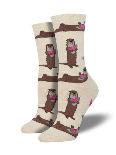 Socksmith - Ottermelon Crew Socks | Women's - Knock Your Socks Off