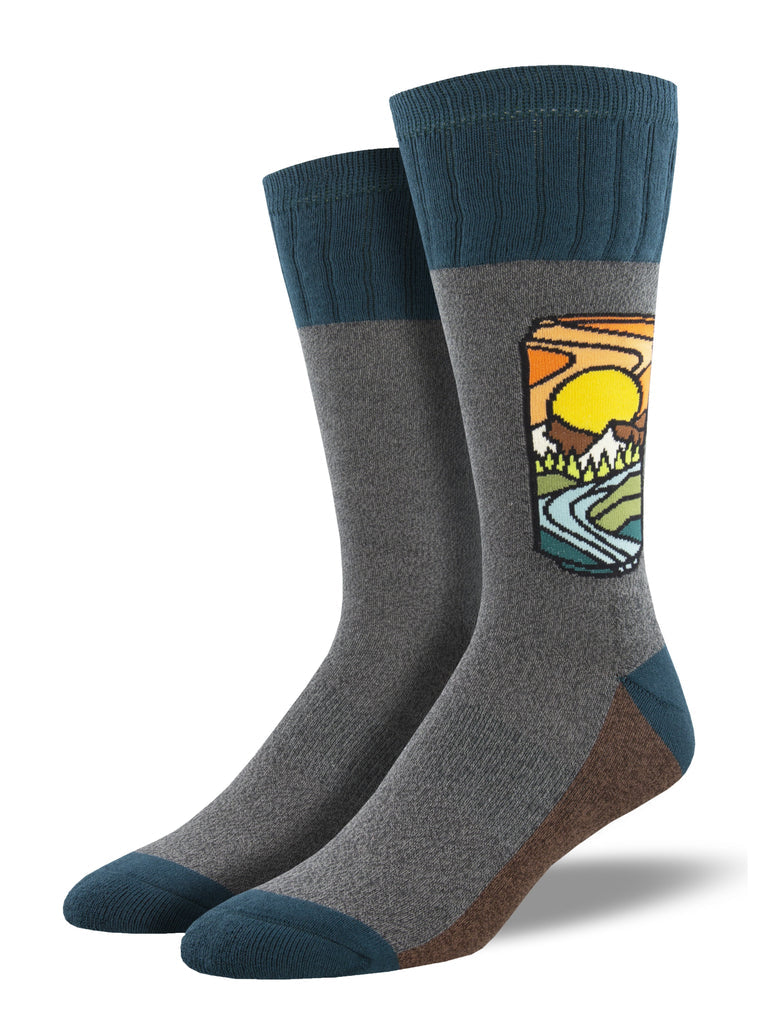 Socksmith - Outlands Atomicchild Brew with a View Boot Socks | Men's - Knock Your Socks Off